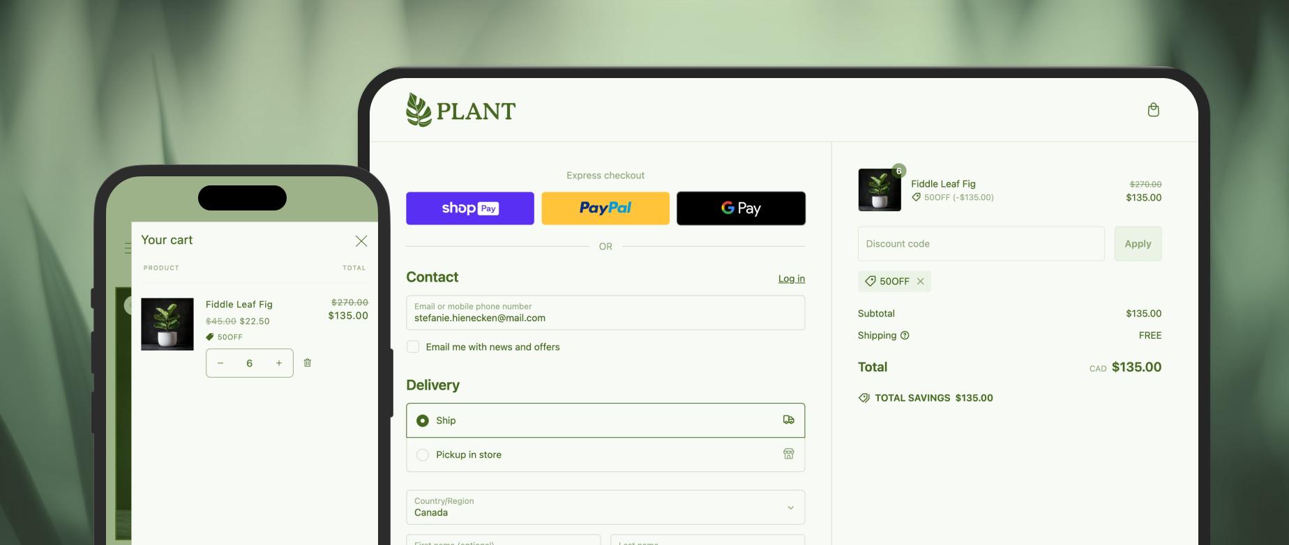 Rendimiento del checkout de Shopify