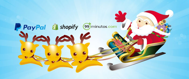 Santa Claus llega sin retrasos gracias a PayPal, 99 minutos y Shopify